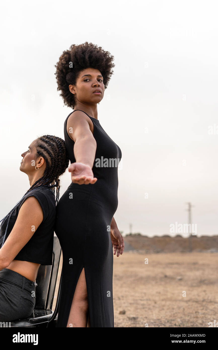 women dressed in black