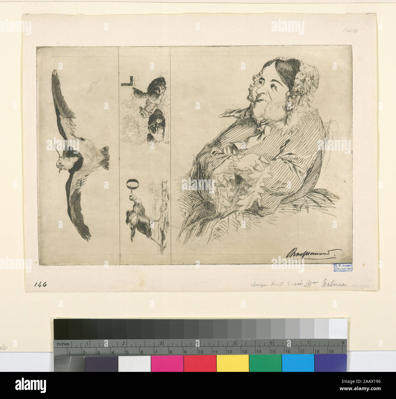 Essais D Eau Forte Charge D Une Grosse Dame Agee Admission Is Granted Through Application To The Office Of Special Collections Collection Presented To The New York Public Library In 19 By S P Avery