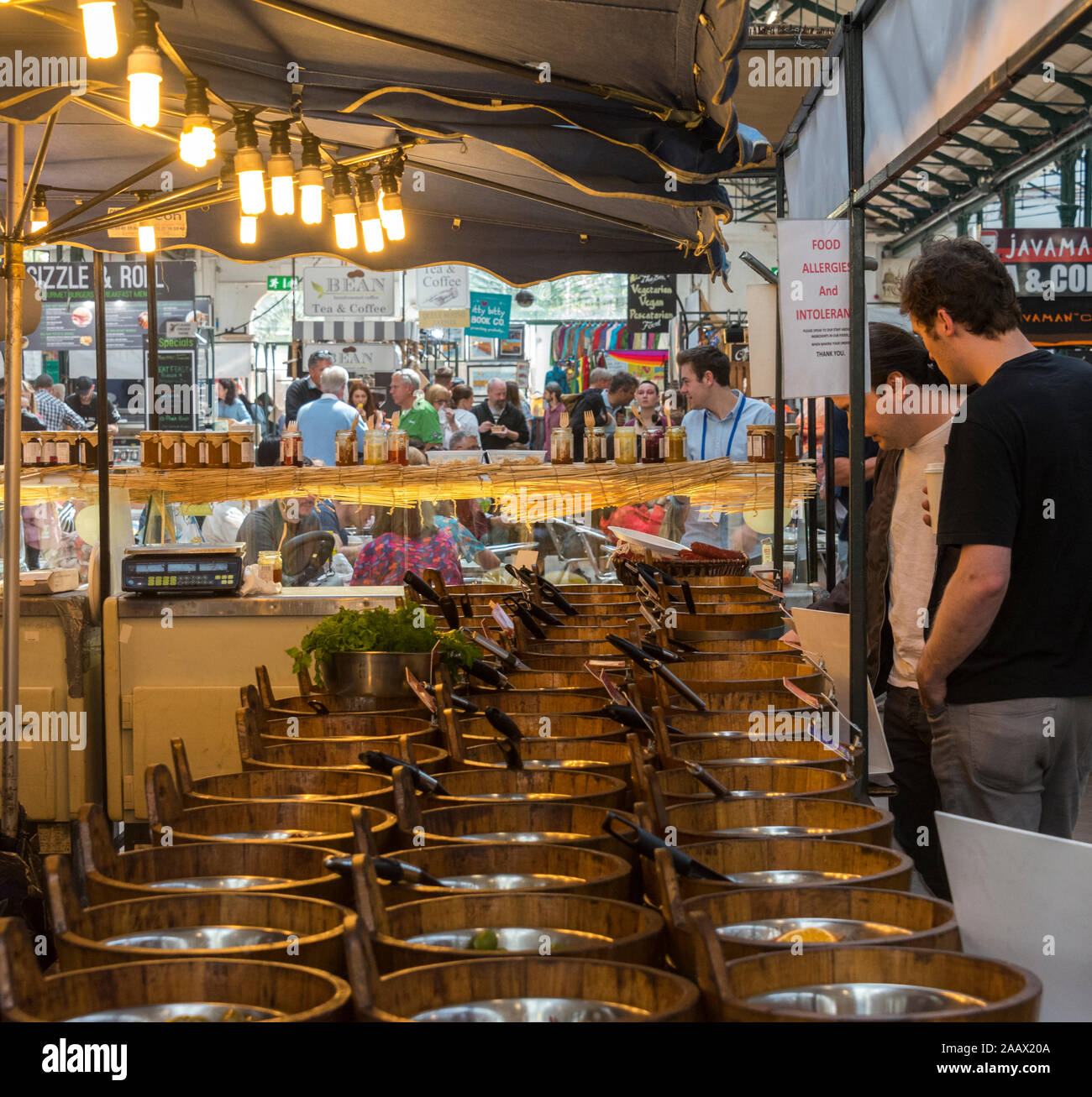 Street Food at the St Market, Belfast, Northern Ireland Stock