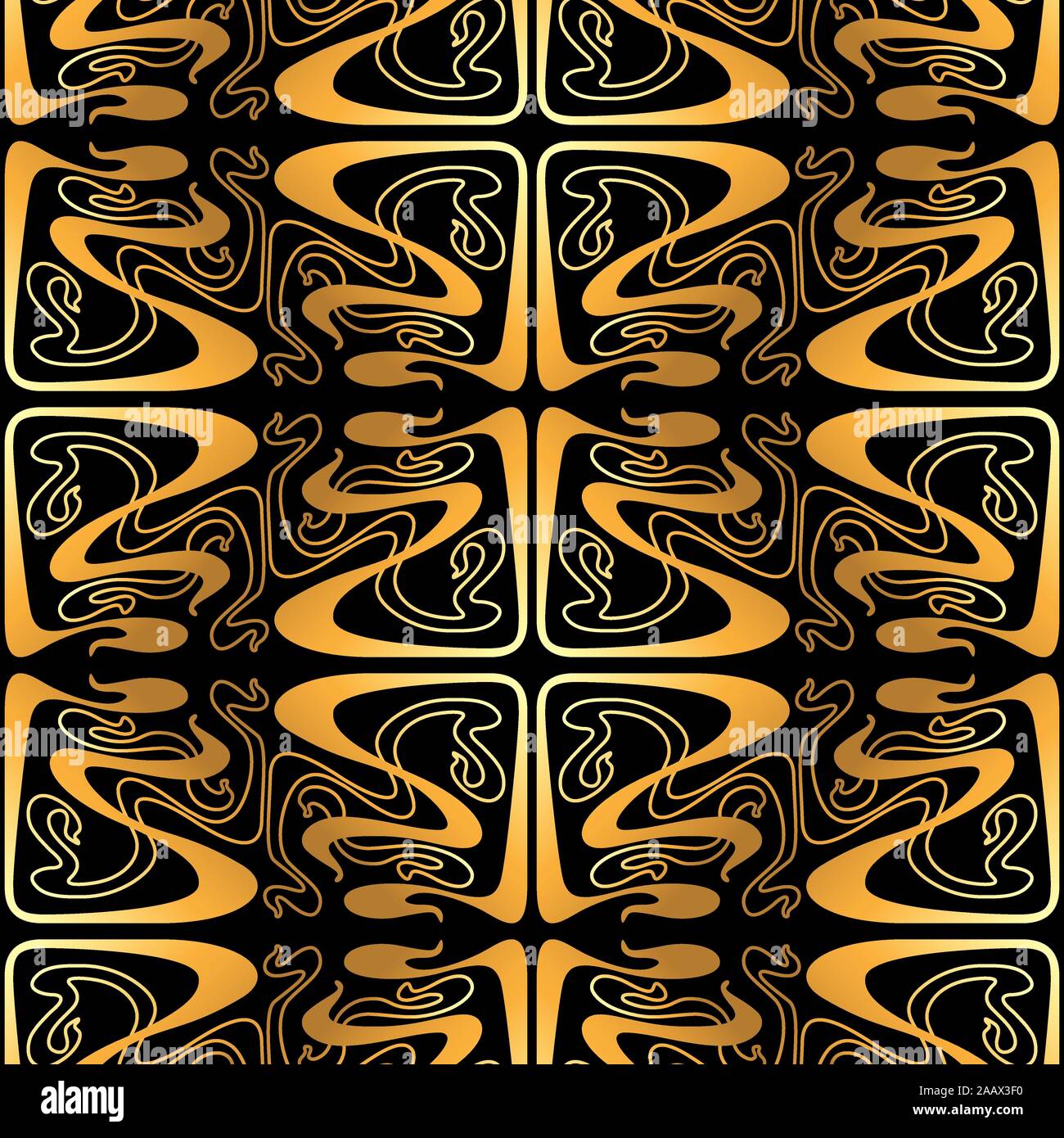 Art Nouveau seamless pattern Stock Vector Image & Art Alamy