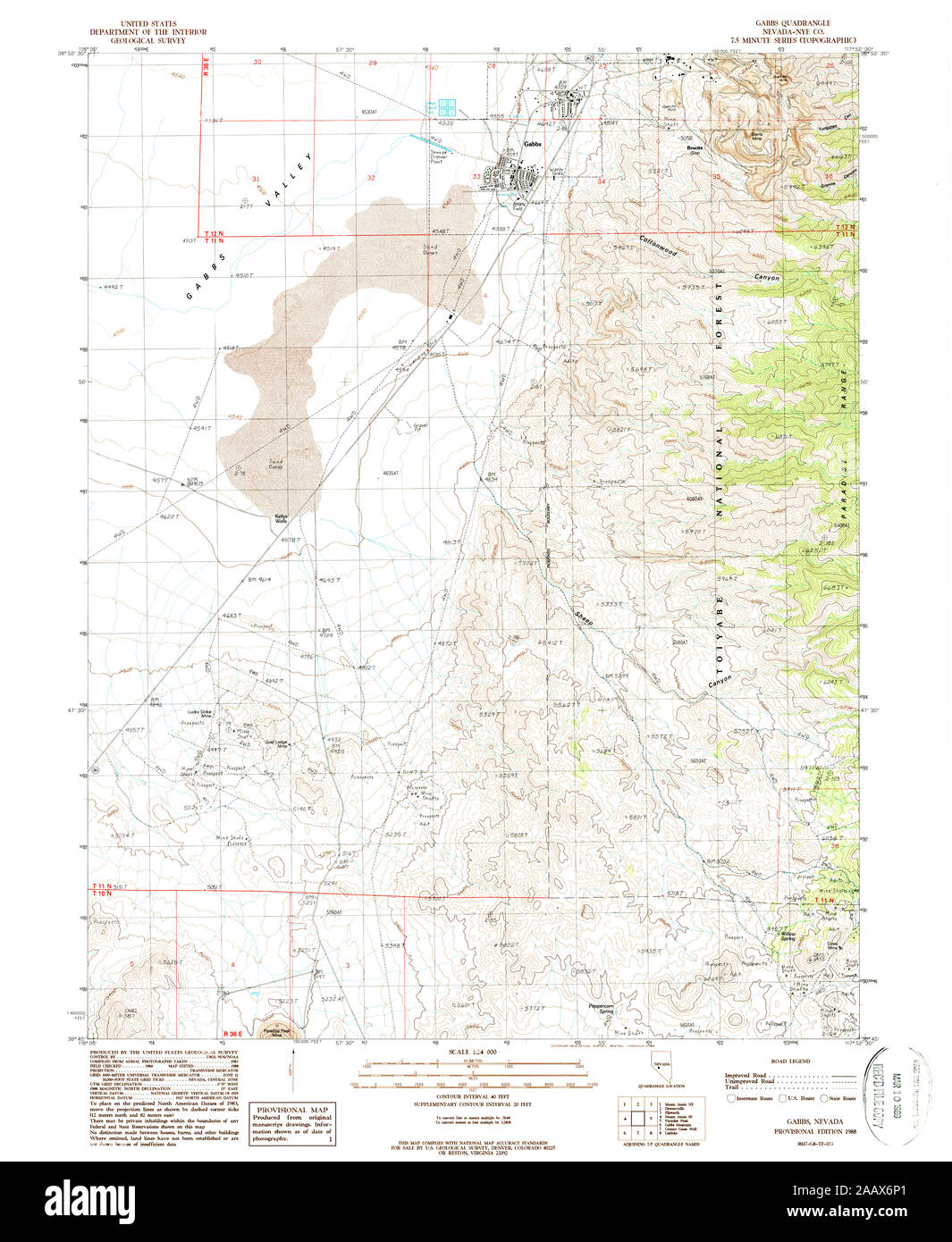 Gabbs map Cut Out Stock Images & Pictures Alamy
