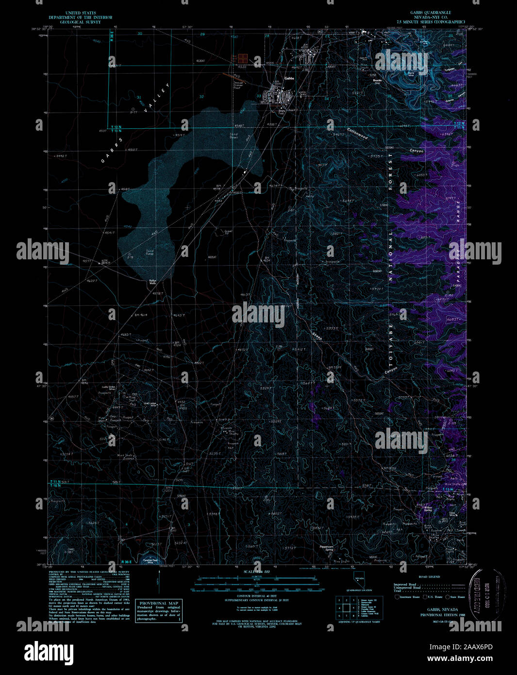 Map of gabbs hires stock photography and images Alamy