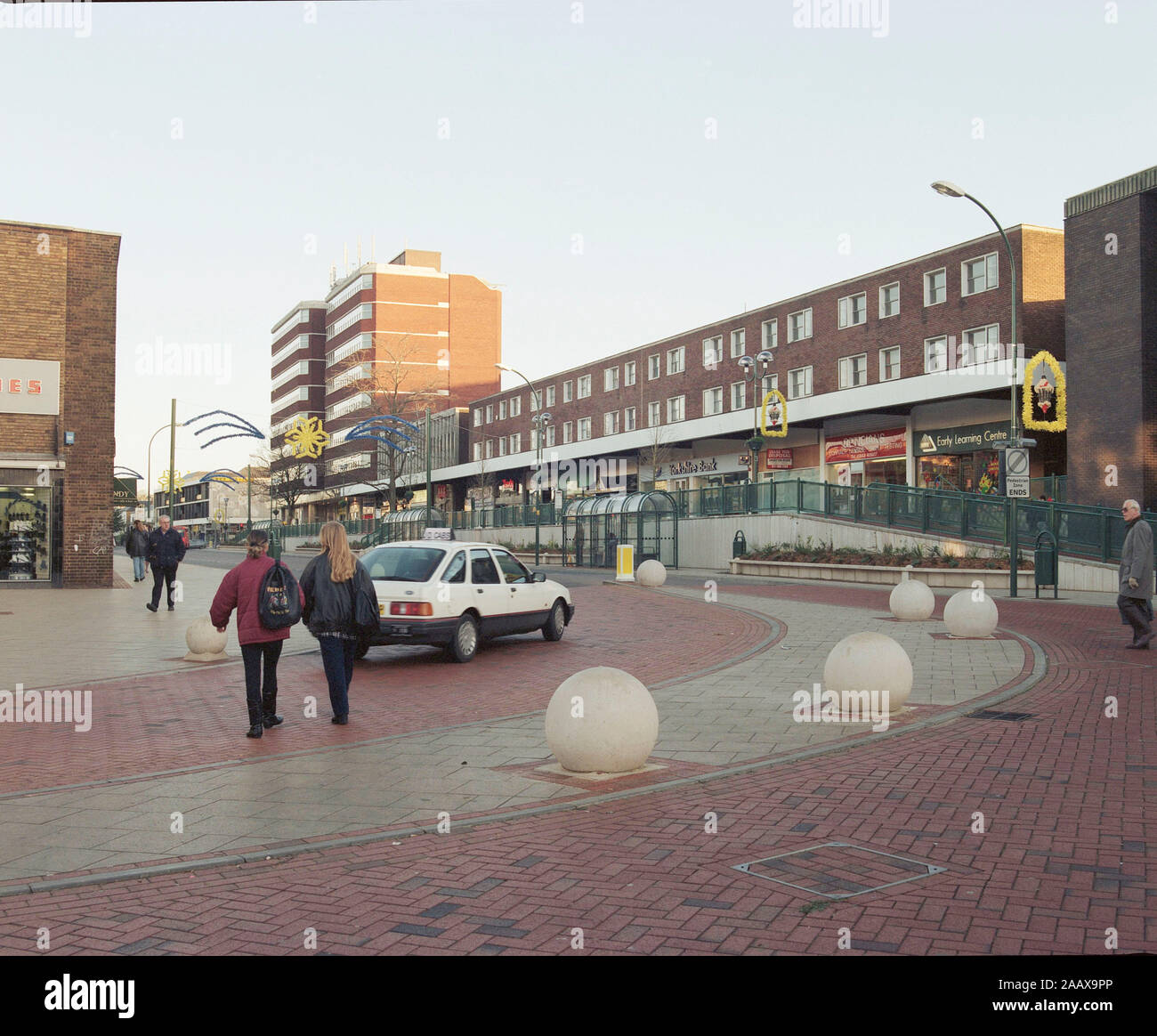 Street scenes, 1994 Hemel hempstead town Centre, South East England, UK ...