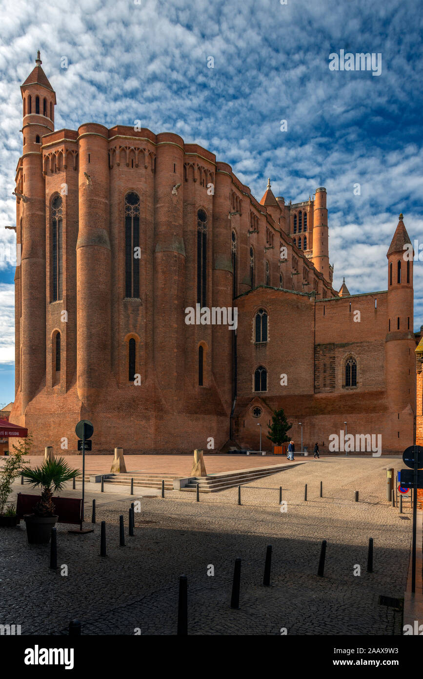 St Cecile Cathadral, in Albi, France. This was a major site associated with the 13th century Cathar heresies.. Stock Photo