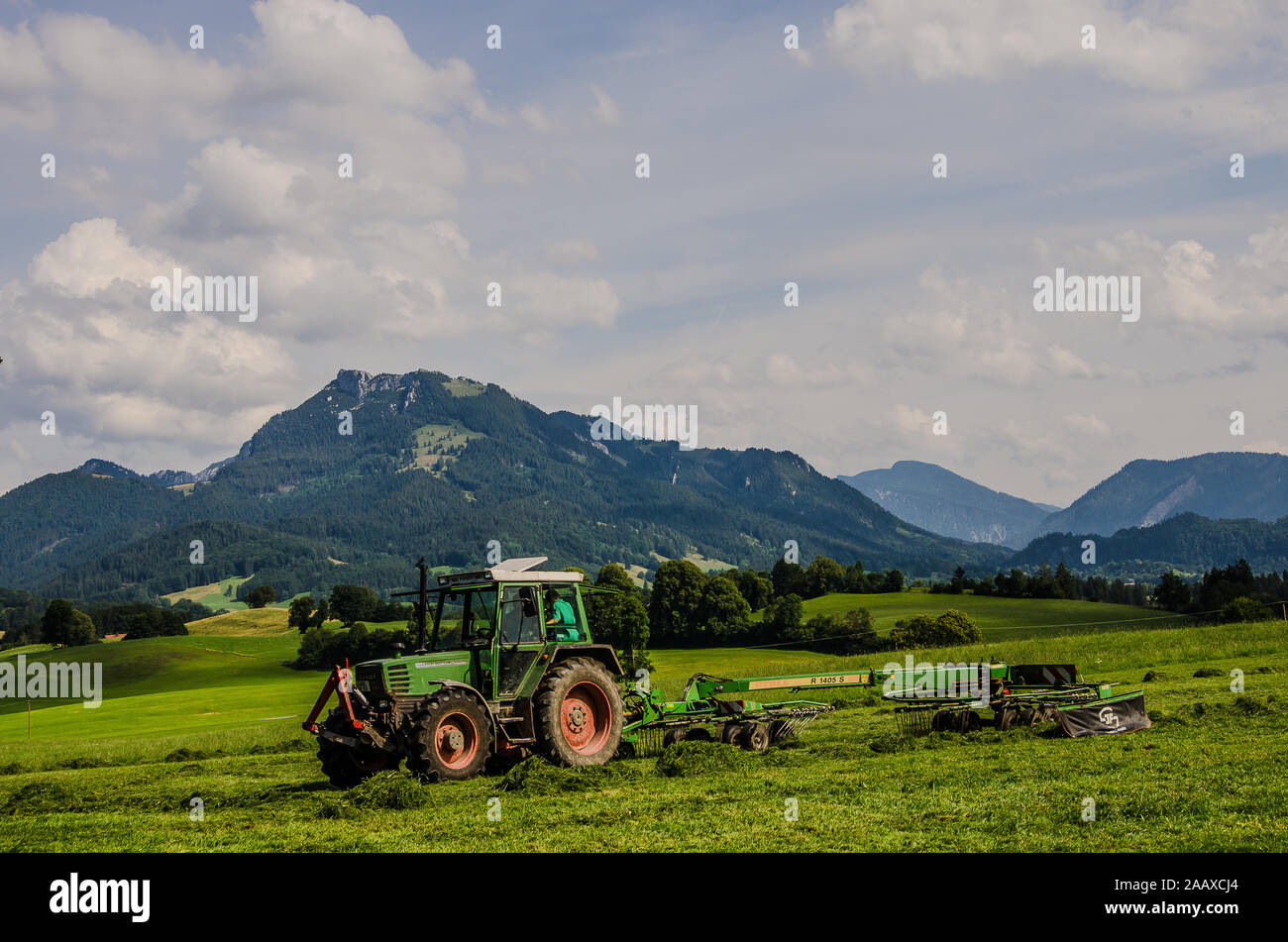 The process of making hay has steadily changed.from the earliest methods of cutting grass with a