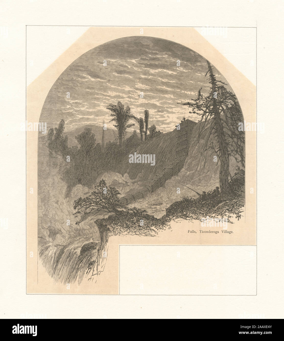 Falls, Ticonderoga Village EM3566; Falls, Ticonderoga Village Stock