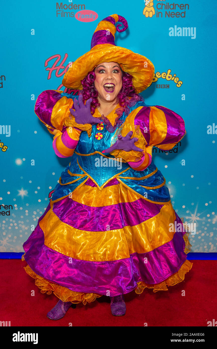 London, UK. 24 November 2019. Jennie Dale attends the Cbeebies Christmas Show: Hansel & Gretel UK Premiere held at Cineworld, Leicester Square. Credit: Peter Manning/Alamy Live News Stock Photo