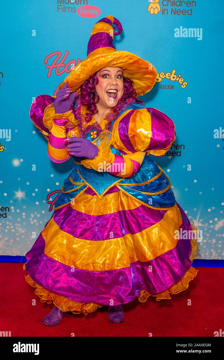 London, UK. 24 November 2019. Jennie Dale attends the Cbeebies Christmas Show: Hansel & Gretel UK Premiere held at Cineworld, Leicester Square. Credit: Peter Manning/Alamy Live News Stock Photo