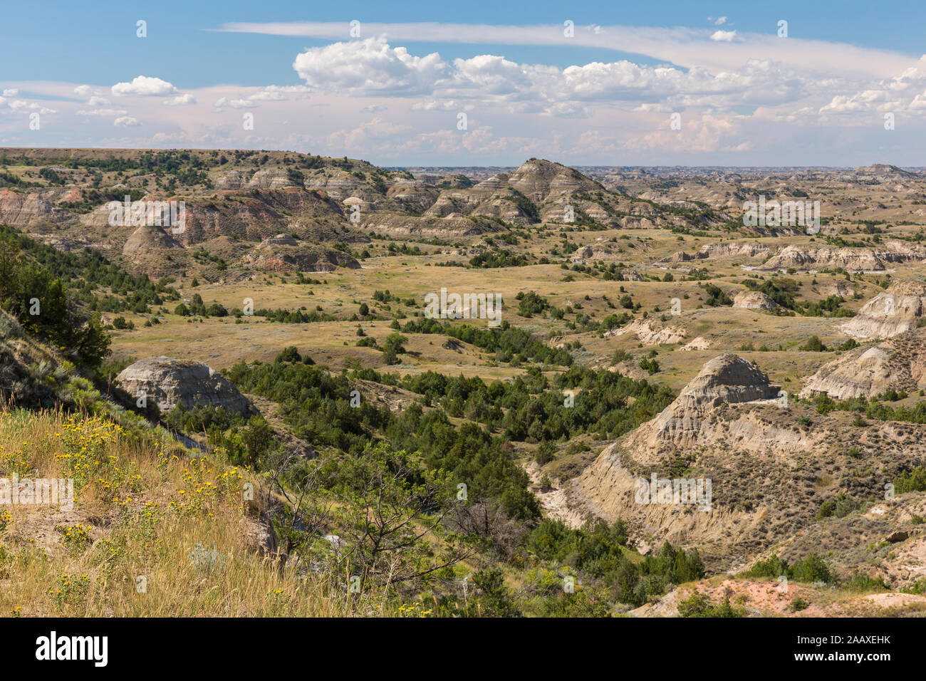 Scenic Badlands Landscape of North Dakota Stock Photo Alamy