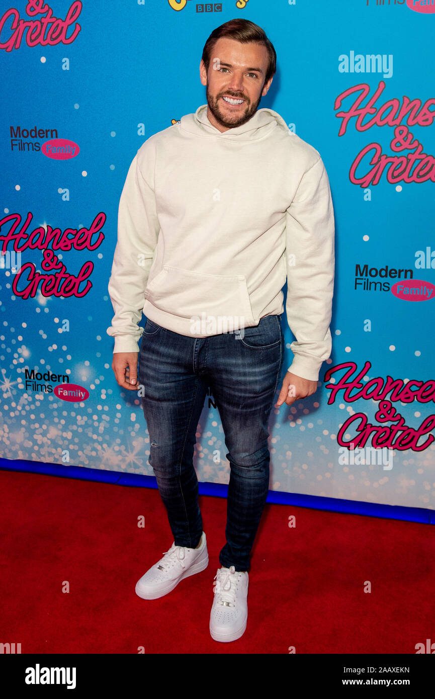 London, UK. 24 November 2019. Nathan Massey attends the Cbeebies Christmas Show: Hansel & Gretel UK Premiere held at Cineworld, Leicester Square. Credit: Peter Manning/Alamy Live News Stock Photo