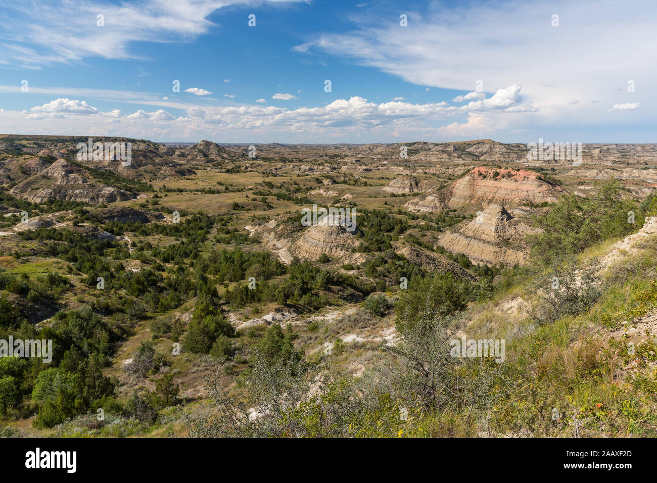 Scenic Badlands Landscape of North Dakota Stock Photo Alamy