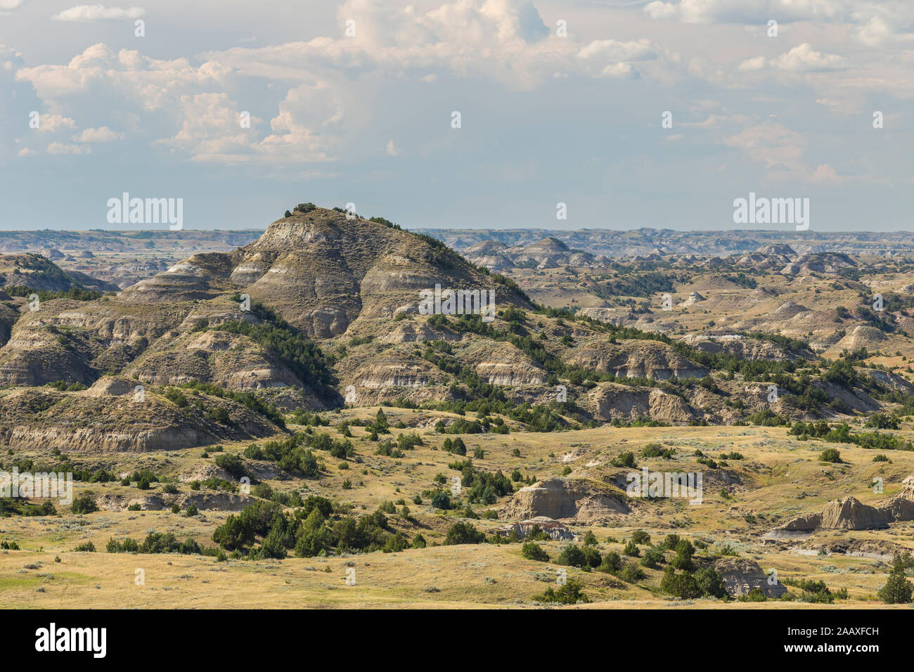 Scenic Badlands Landscape of North Dakota Stock Photo Alamy