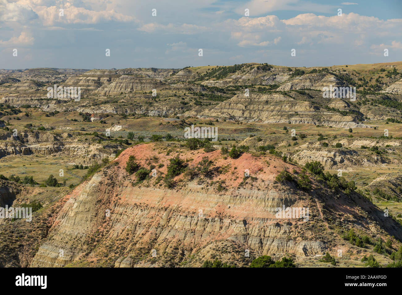 Scenic Badlands Landscape of North Dakota Stock Photo Alamy