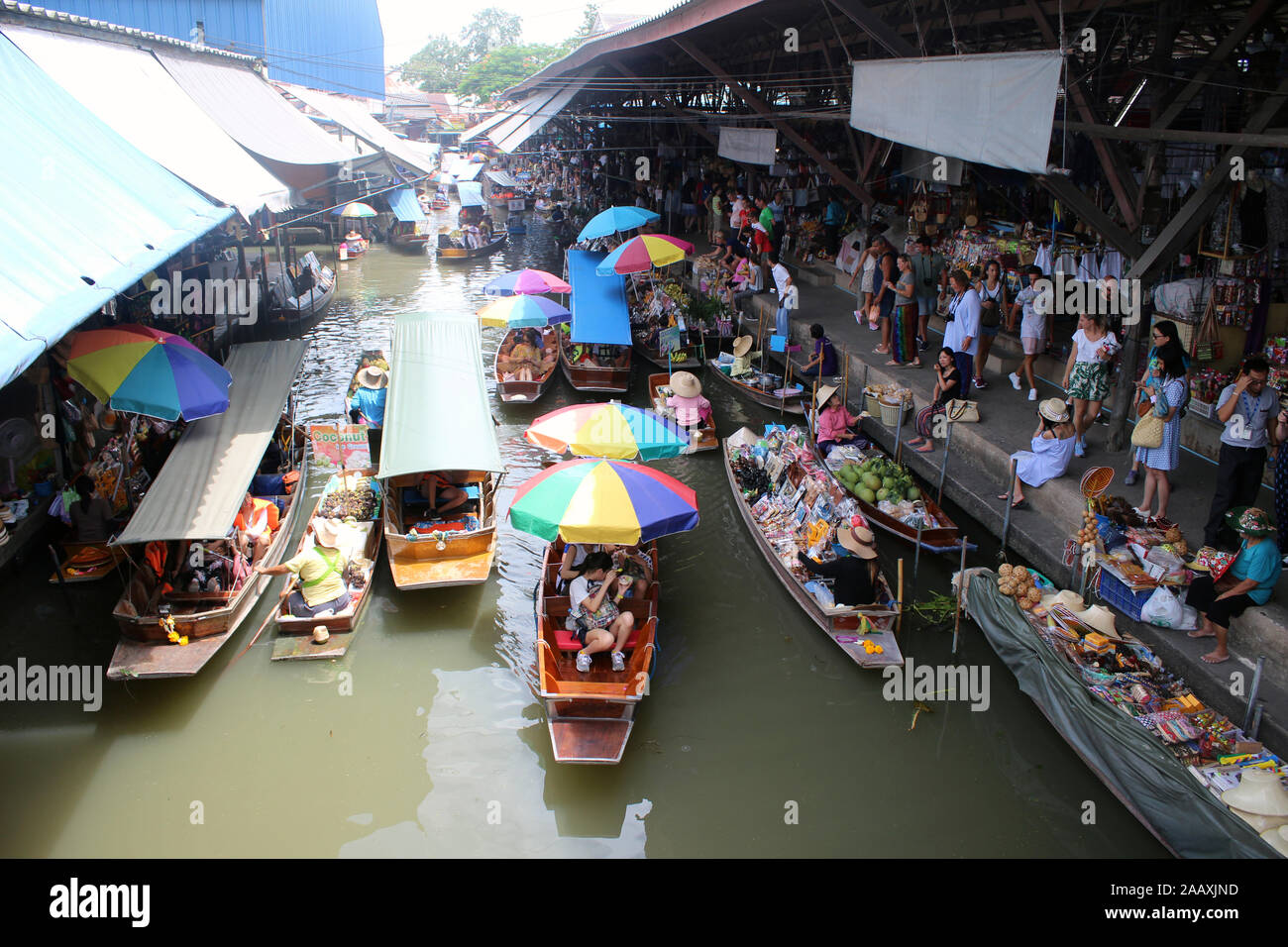 Bangkok Floating Market Stock Photo - Alamy