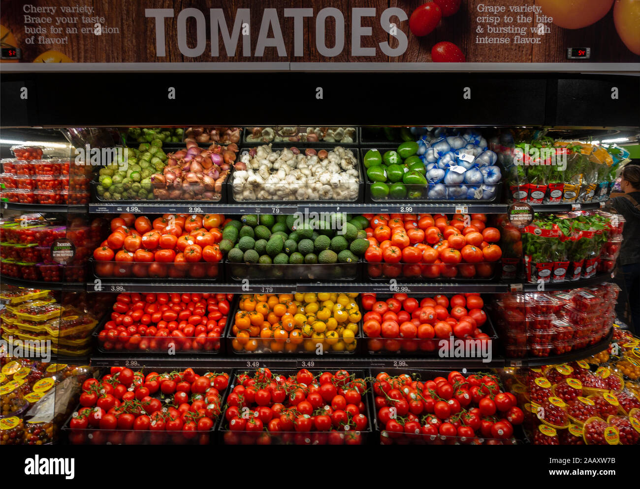 grocery store display in United States Stock Photo