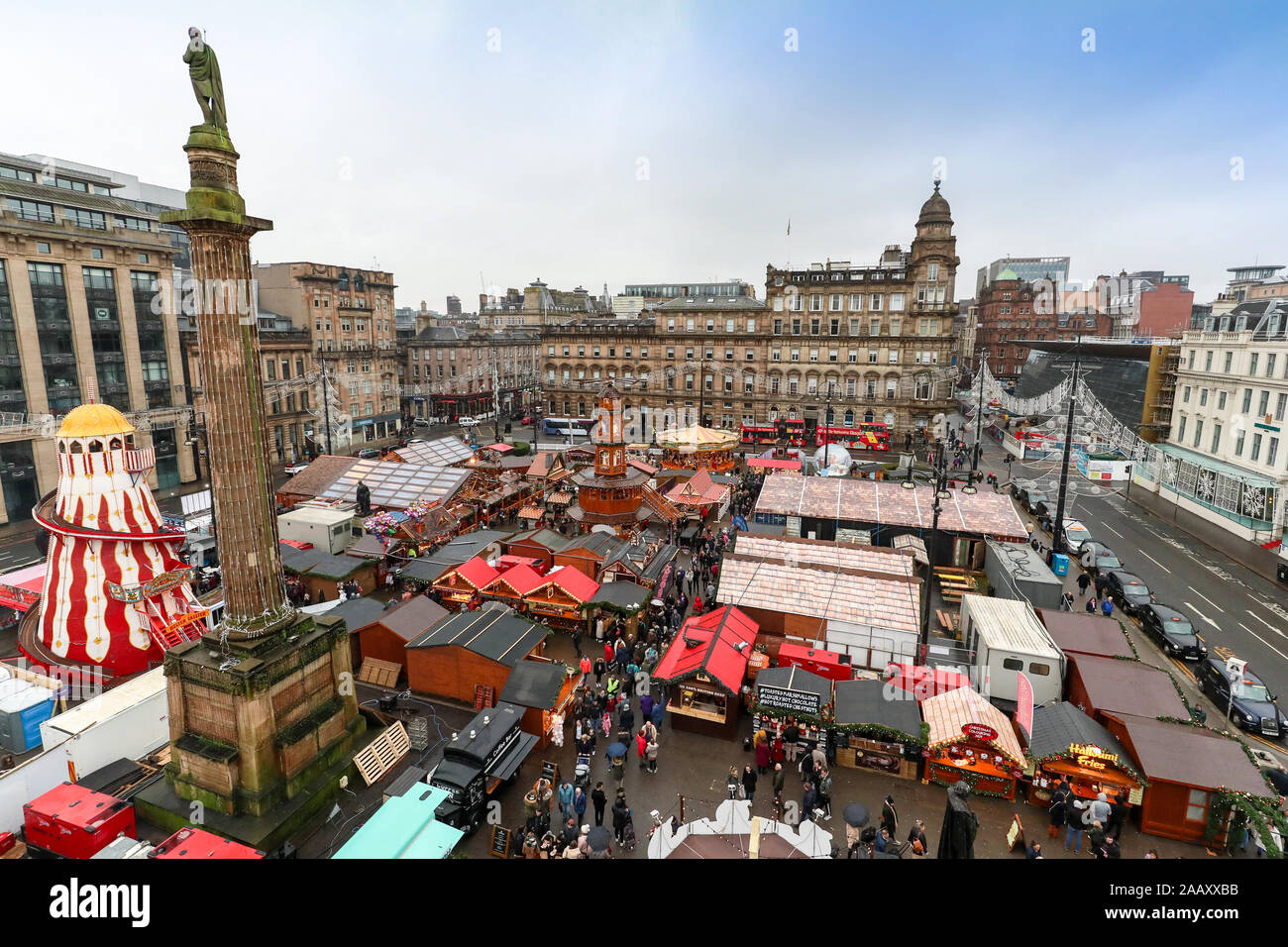 Glasgow, UK. 24 November 2019, As part of Glasgow's festive