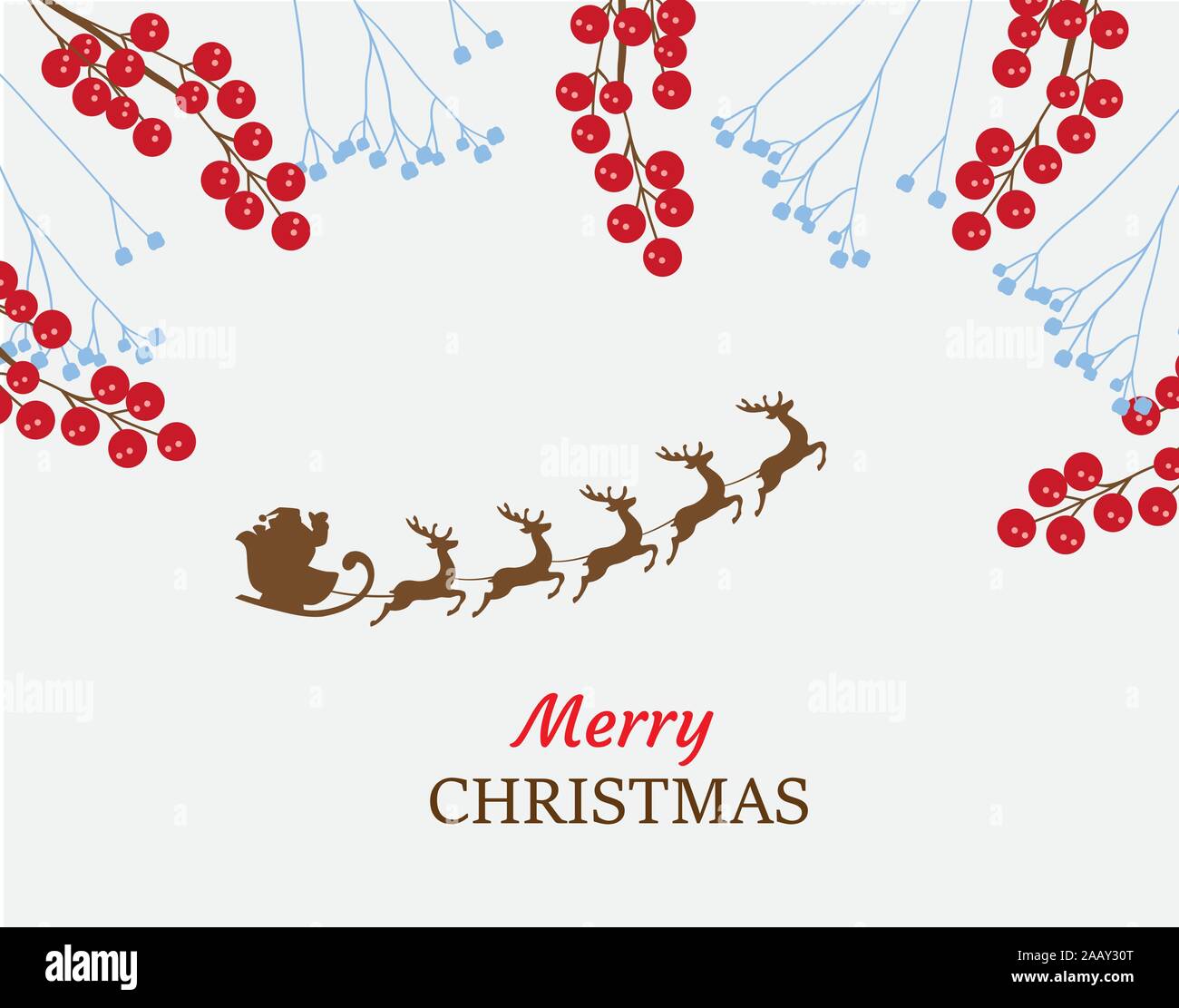 vector illustration of Christmas background with Santa Stock Vector ...