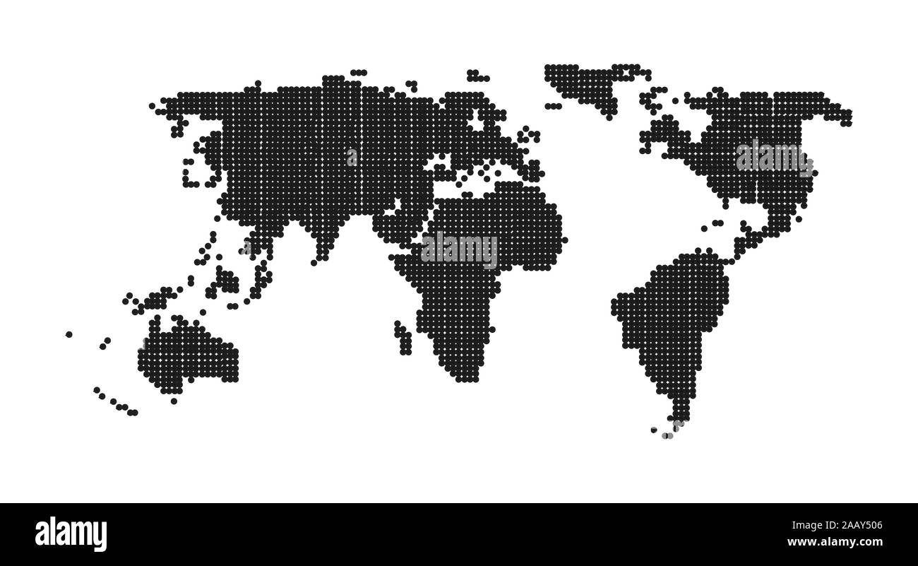 Earth Map isolated on white 3D Rendering Stock Photo - Alamy