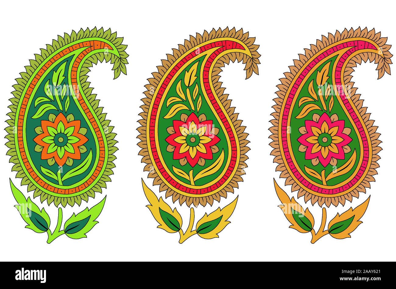 seamless traditional design paisley background Stock Photo - Alamy