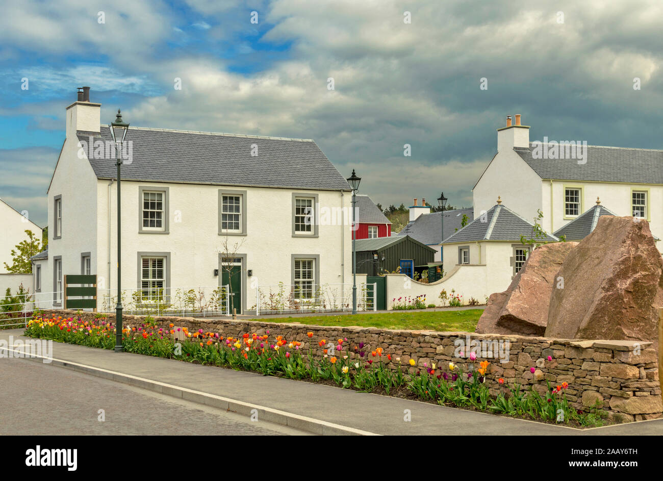 TORNAGRAIN INVERNESS SCOTLAND THE PLANNED HAMLET OR VILLAGE A HOUSE