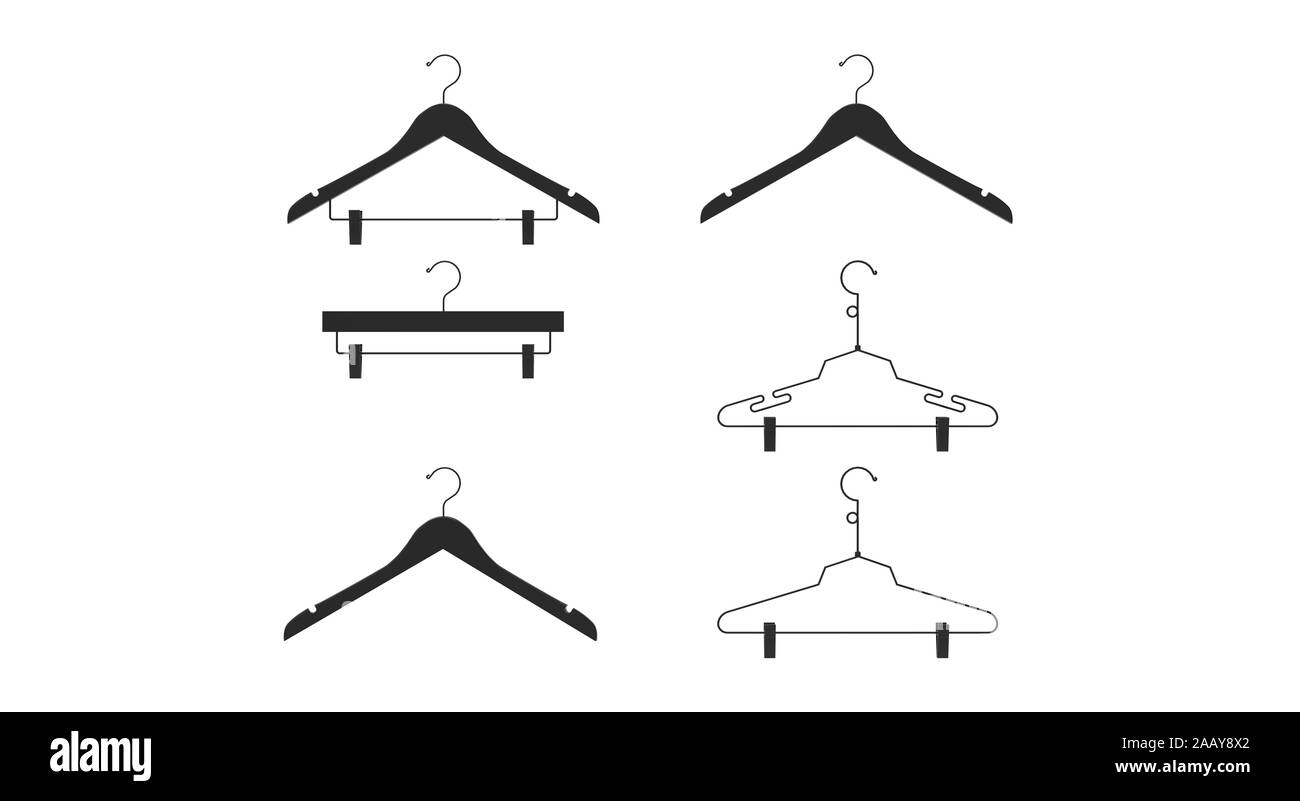 Clothe hanger isolated 3D Rendering Stock Photo