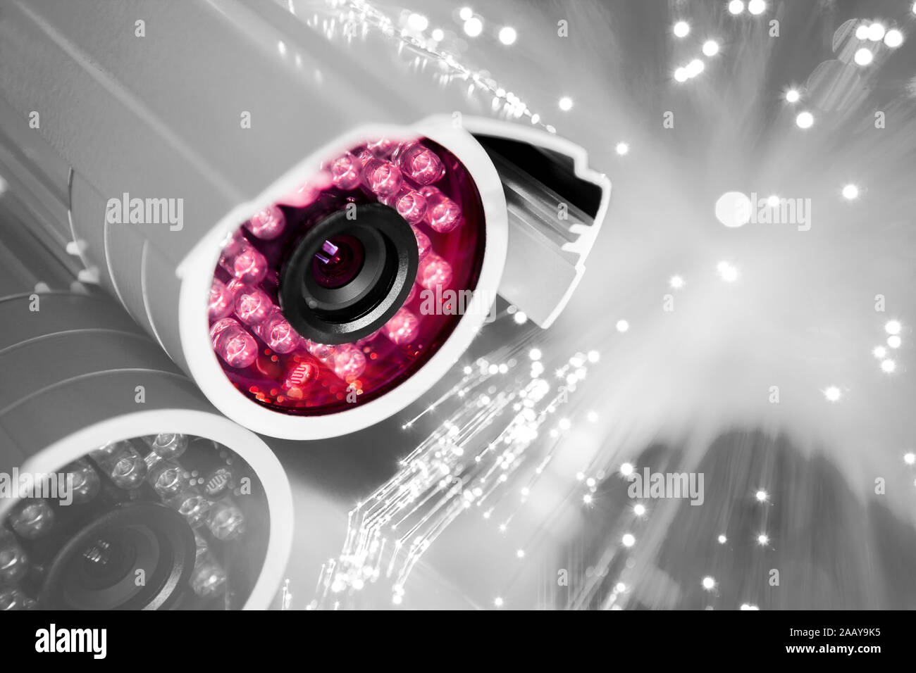 infrared spy camera with optic fiber Stock Photo Alamy