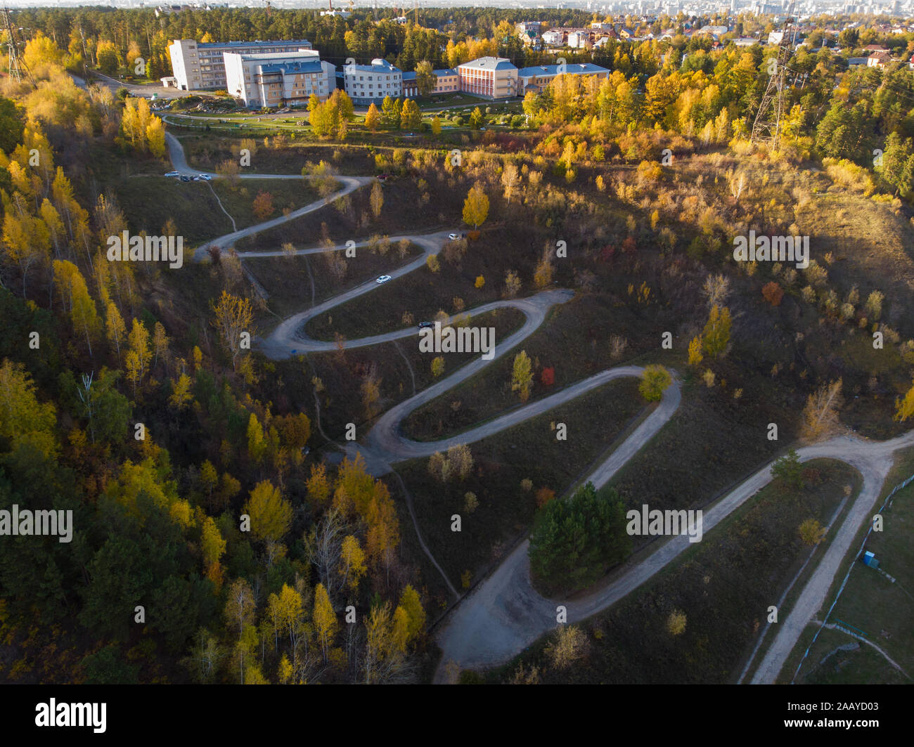 Aerial fly over view snake hi-res stock photography and images - Alamy