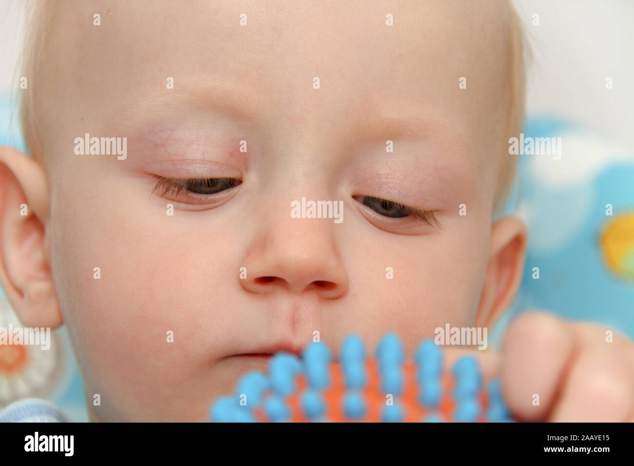 Photo Of The One Year Baby Watching Cartoons On Tv And Playing Stock Photo Alamy Photo Of The One Year Baby Watching Cartoons On Tv And Playing Stock Photo Alamy