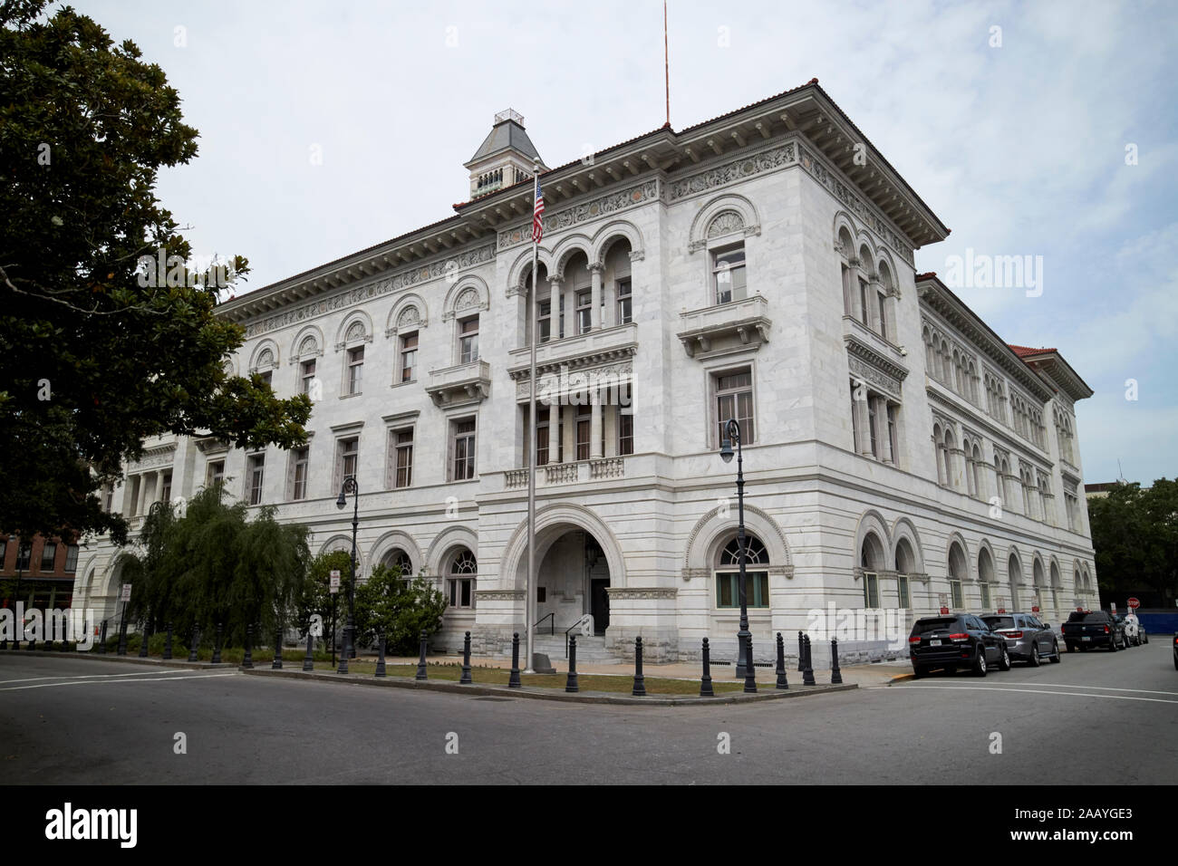 tomochichi federal building and united states courthouse savannah georgia usa Stock Photo