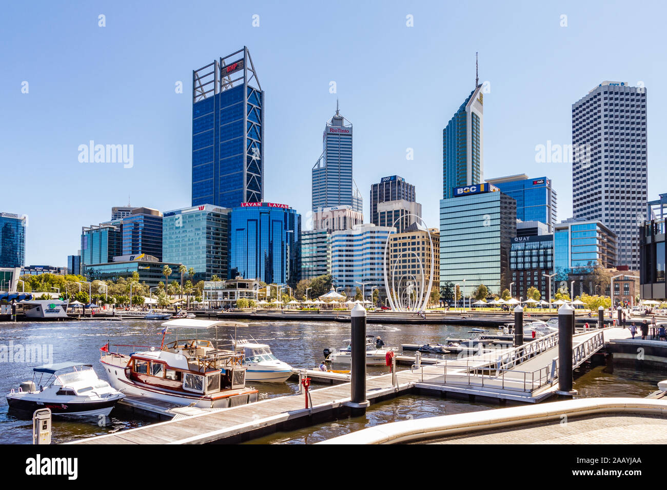 September 9, 2019 - Perth, Western Australia. View of the ionic ...