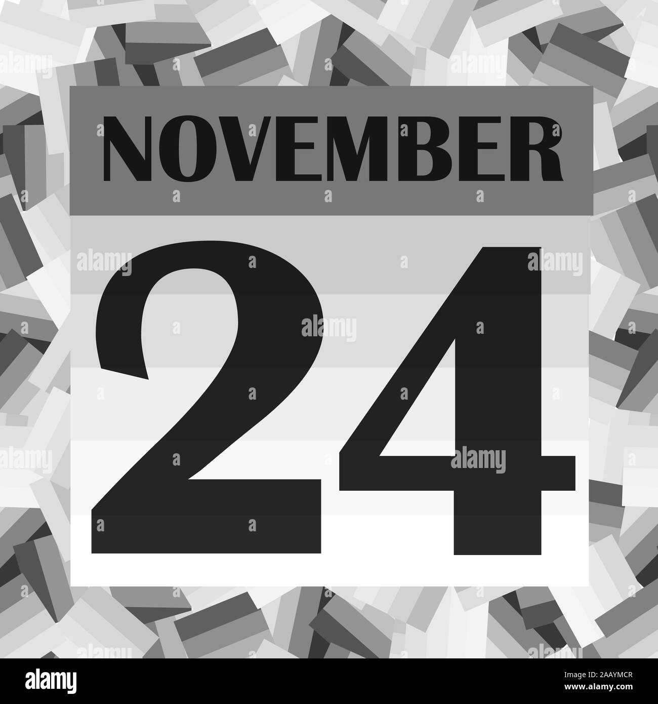 November 24 icon. For planning important day. Banner for holidays and
