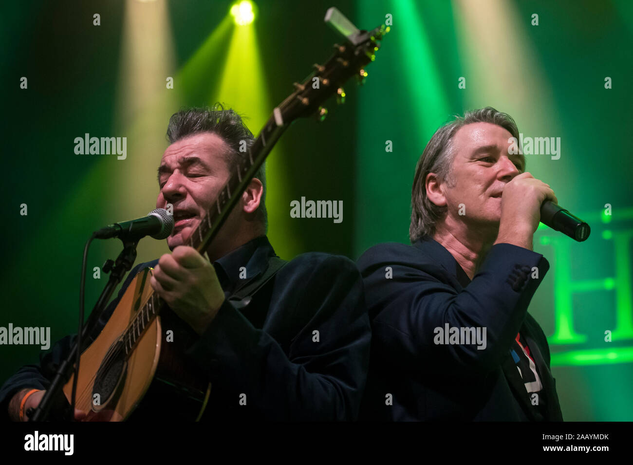 China Crisis performing on stage during a live concert Stock Photo