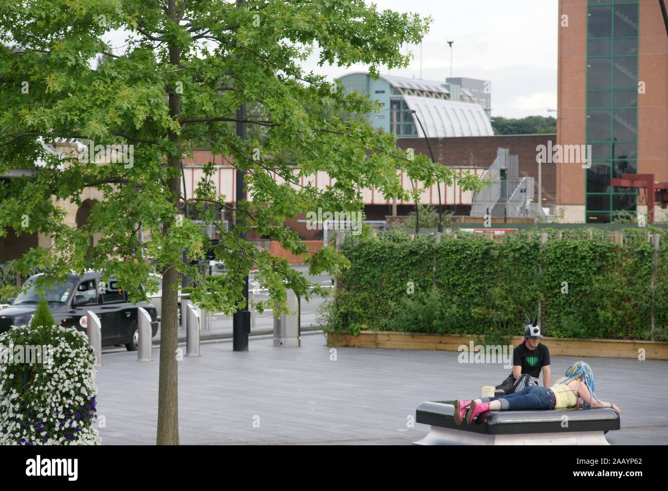 Sheaf Square, redevelopment, leisure area, Sheffield Stock Photo Alamy