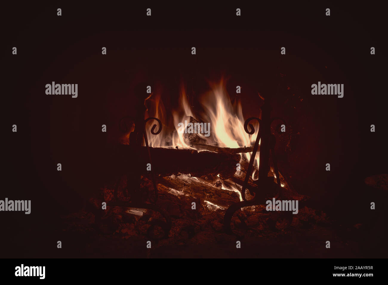 A House With No Fireplace Is A House Without A Heart Stock Photo