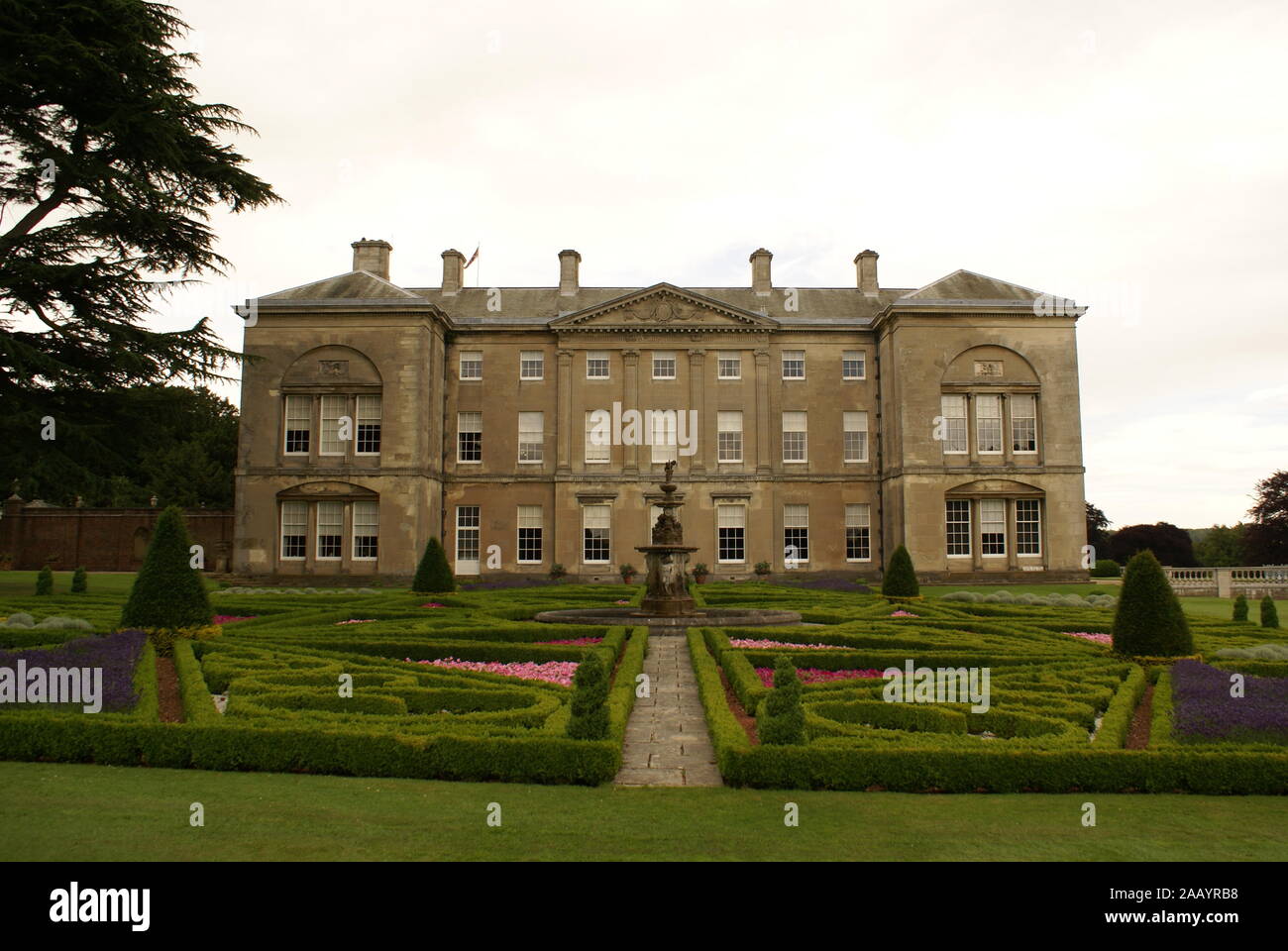 Sledmere House and grounds, yorkshire wolds Stock Photo