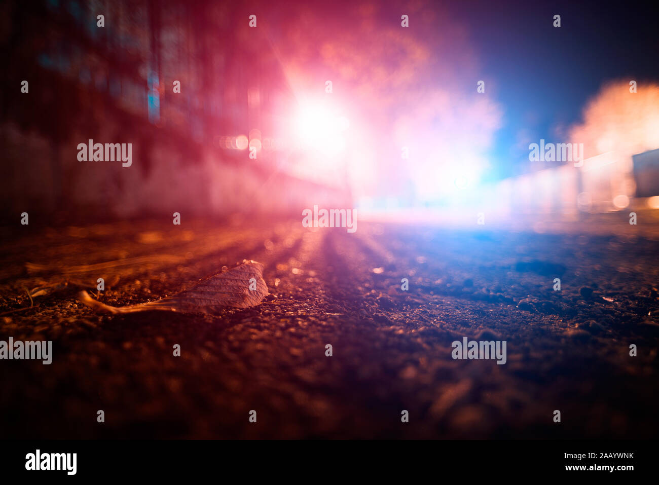 Night red blue lights sirens hires stock photography and images Alamy