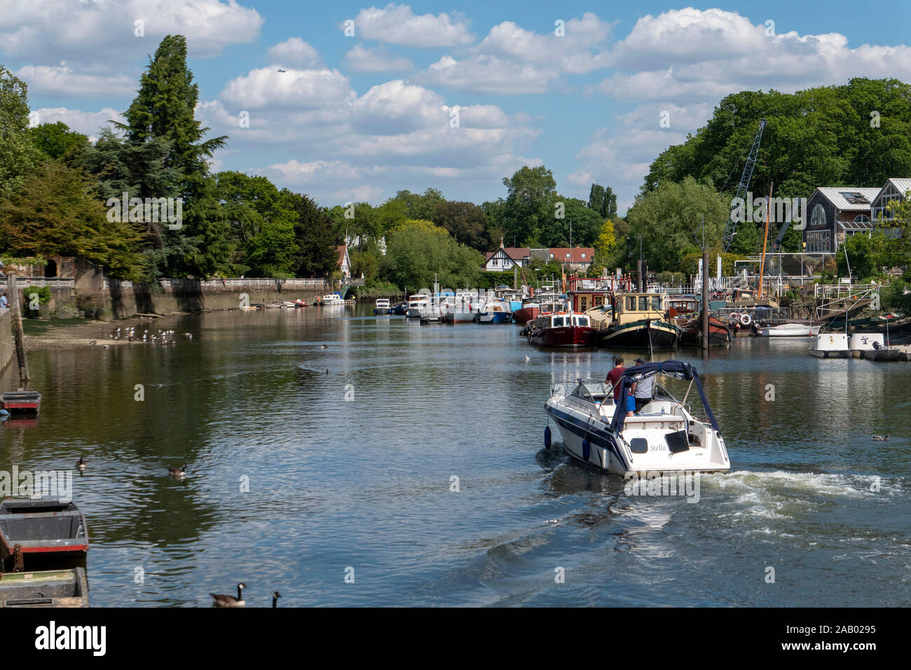 River Thames Twickenham London England Stock Photo