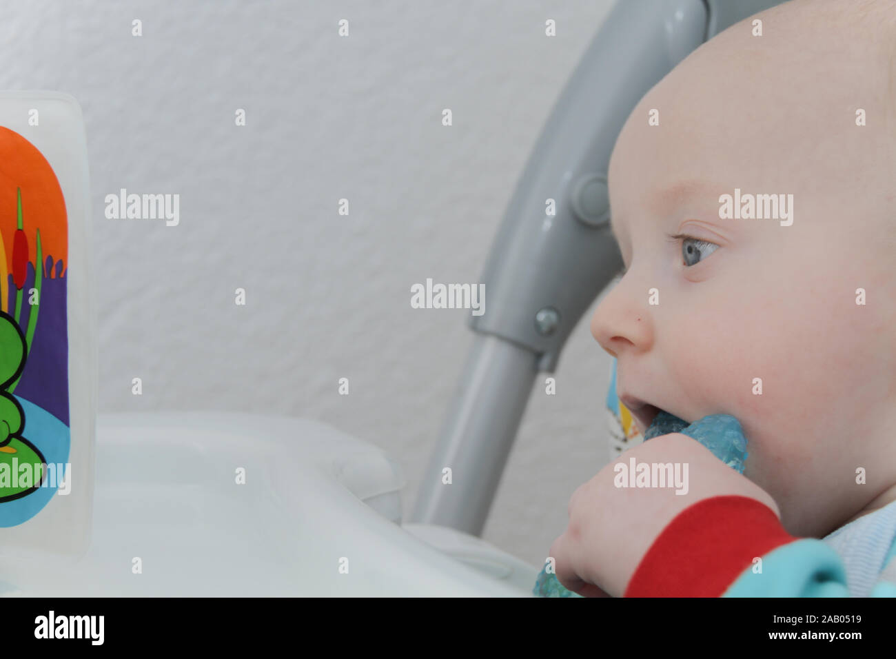 Photo of the Cute little baby boy is playing with toys Stock Photo - Alamy