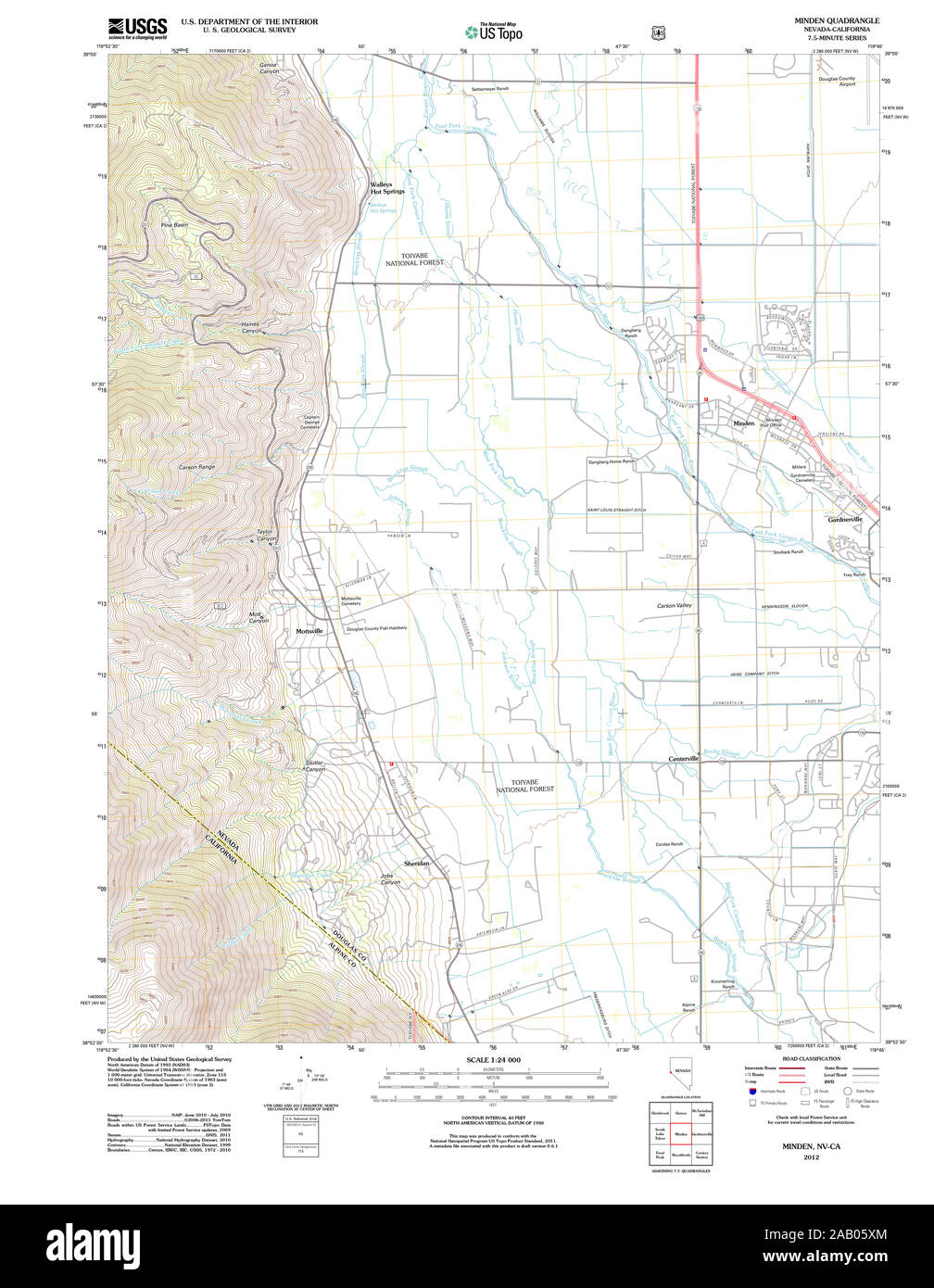 Map of minden hires stock photography and images Alamy