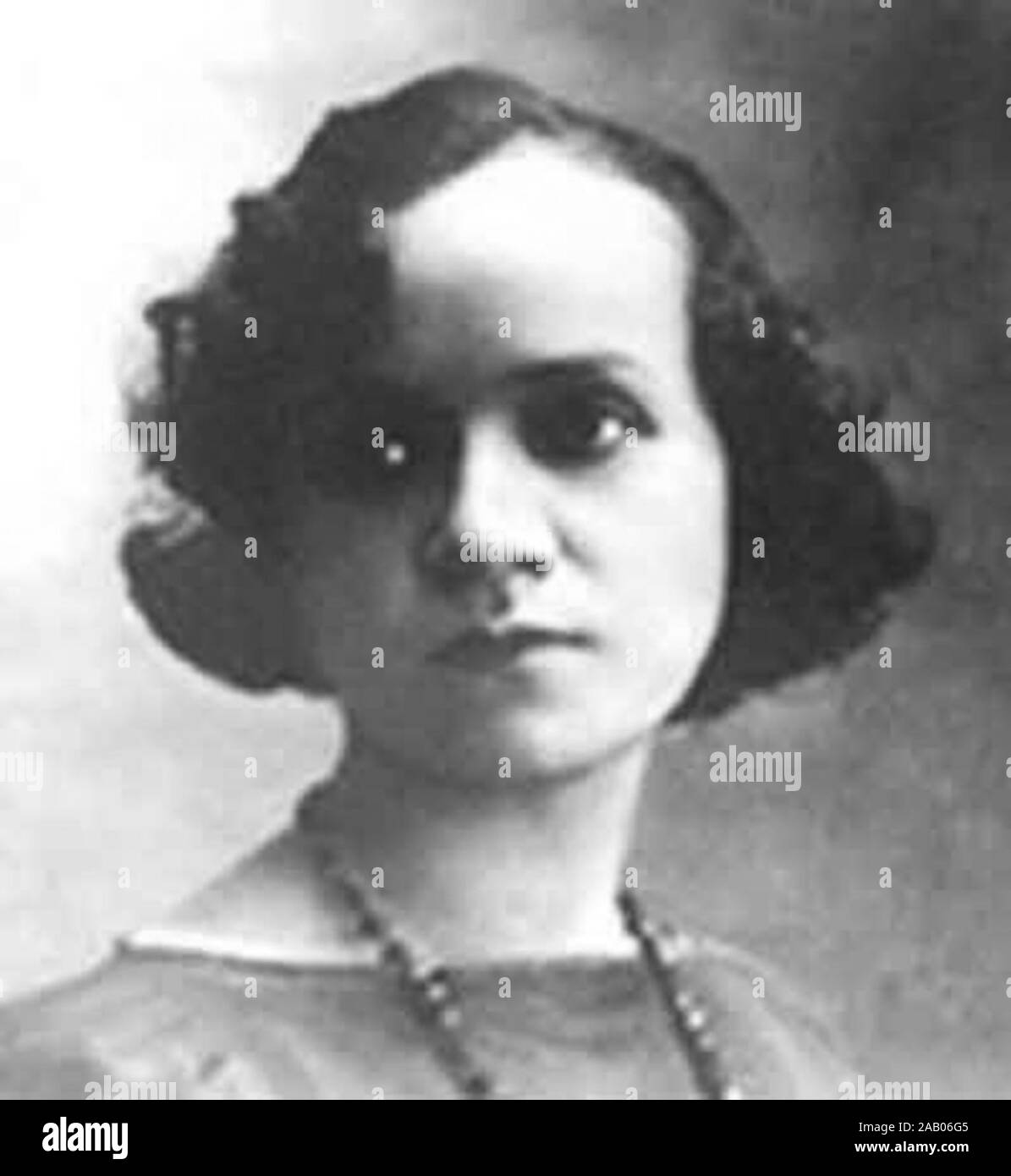 Matilde Hidalgo Navarro (1889 – 1974) Ecuadorian physician, poet, and activist Stock Photo