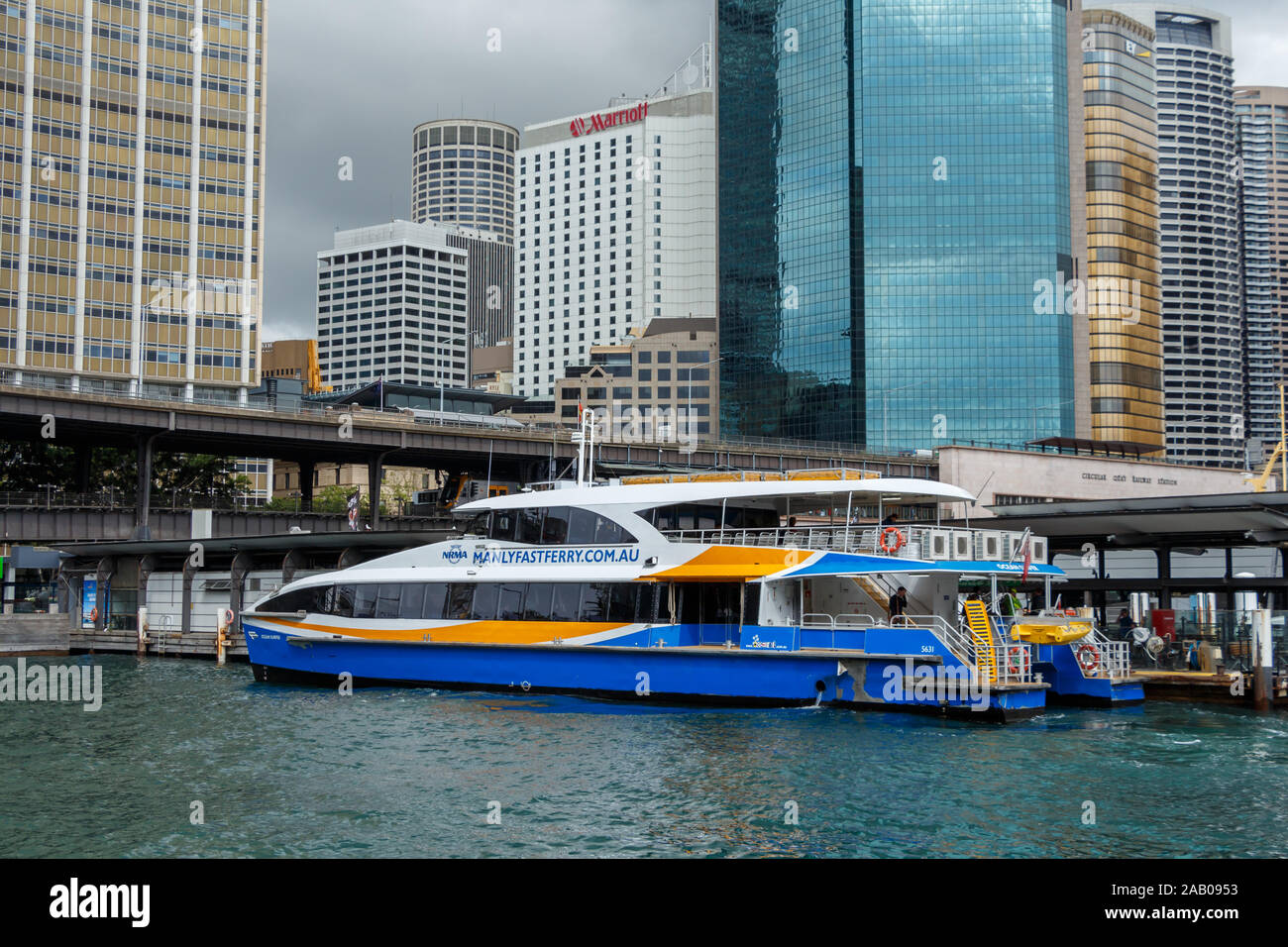 sydney-australia-circa-2019-manly-fast-ferry-at-circular-quay
