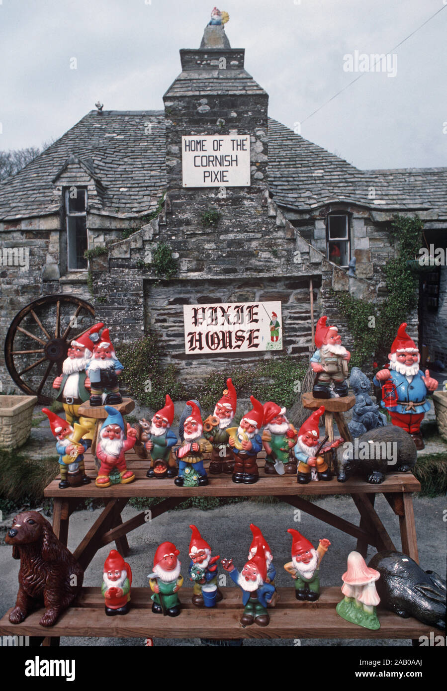Pixie House with Gnomes and Pixies near Tintagel, North Cornwall