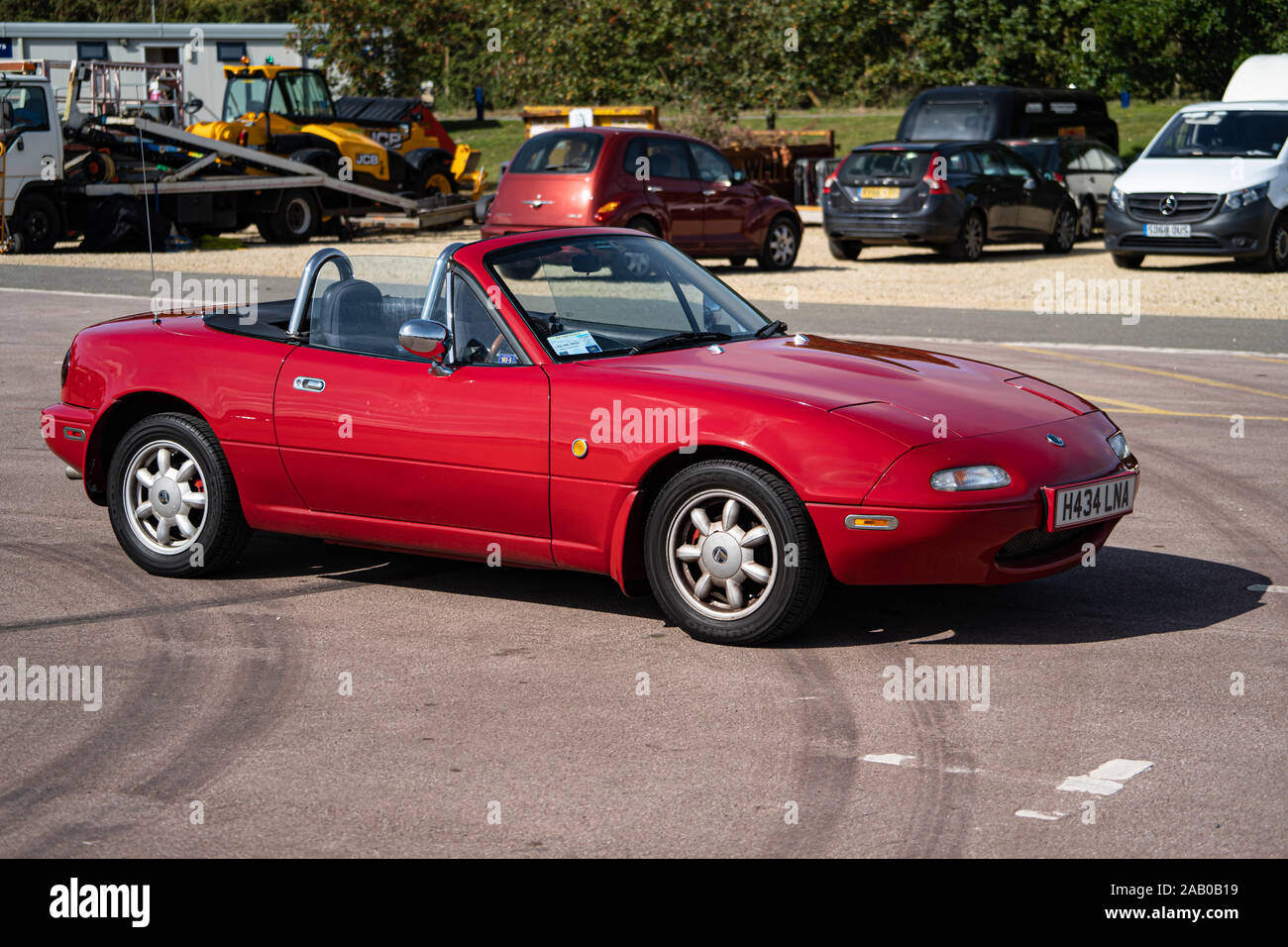 Red Mazda Miata MX-5 NA Mark 1 Stock Photo