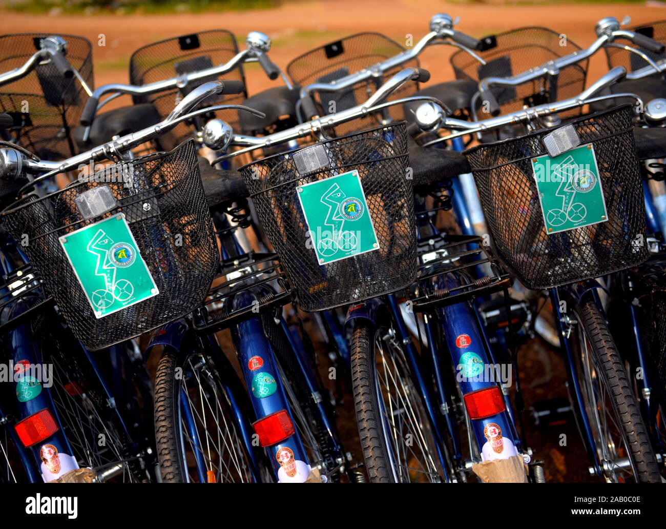 Midnapore, West Bengal, India. 23rd Nov, 2019. Bicycles from the Kanyashree Project at the Block Development Offices of Midnapore ready for distribution among the poor Girl Students.Kanyashree Project is an International recognised project of West Bengal Government by UNICEF. The Project aims at making education easy for the poor Girls who have to cover long distances to school. Credit: Avishek Das/SOPA Images/ZUMA Wire/Alamy Live News Stock Photo