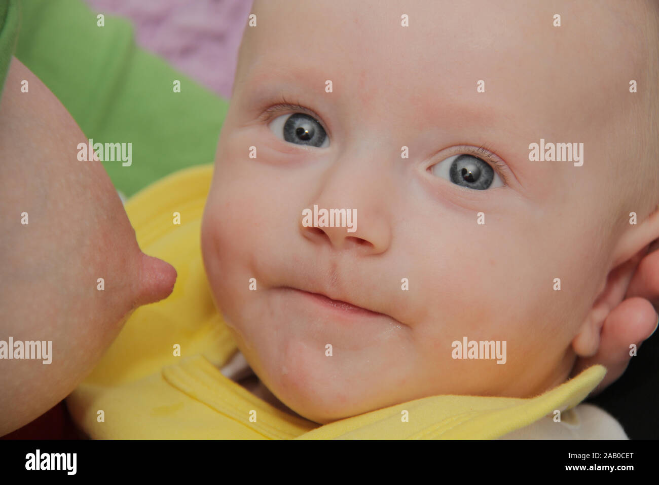 Photo of the Mom breastfeeding baby boy Stock Photo Alamy