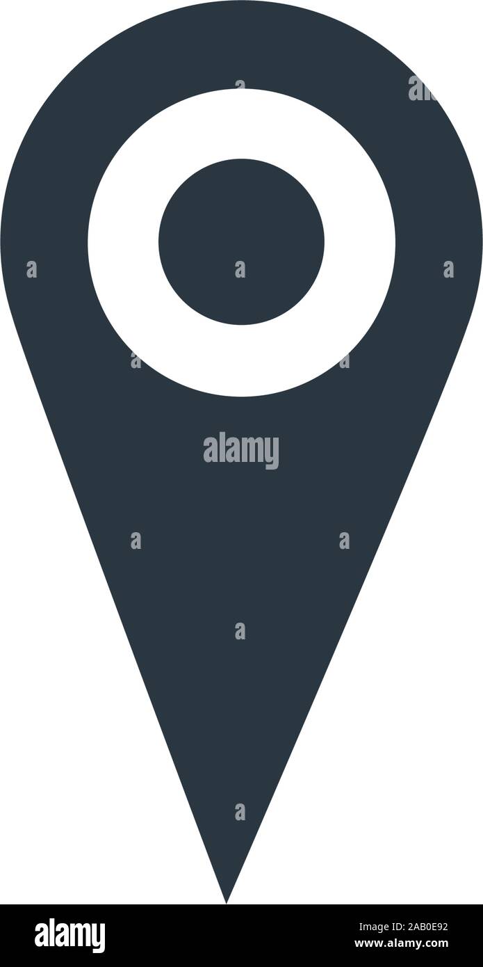 Map pin GPS Destination icon. navigation marker. Stock Vector