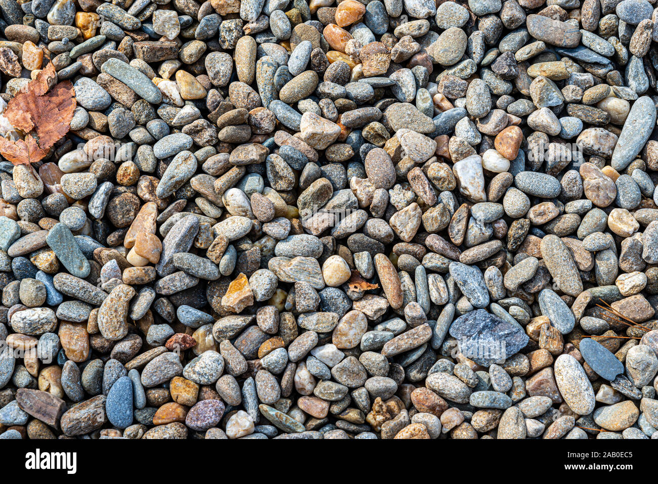 Horizontal shot of a Tennessee river rocks background. Stock Photo