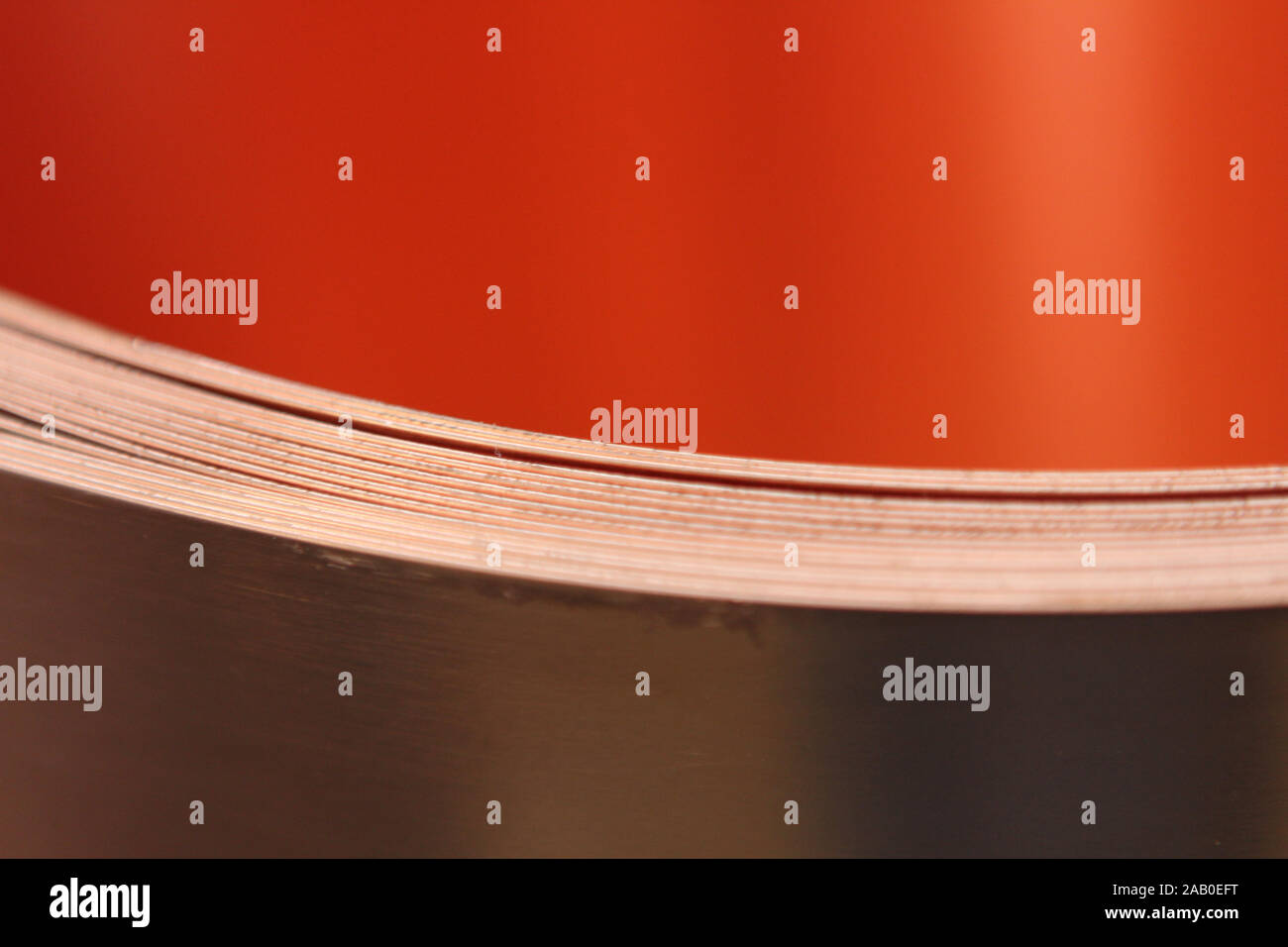 rolls of sheet metal in warehouse Stock Photo Alamy