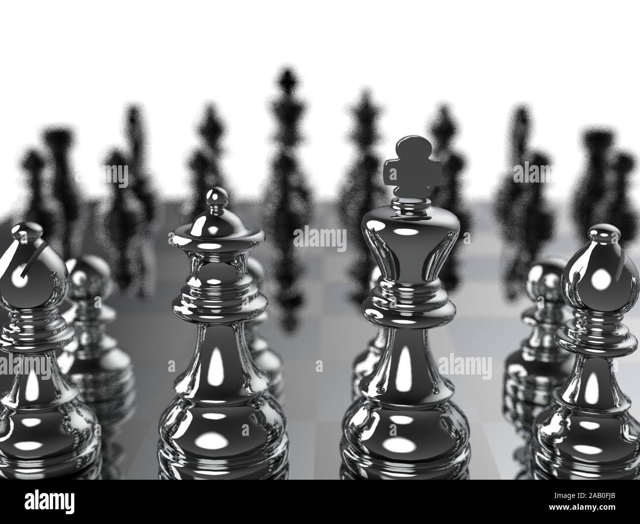 Game of Chess Isolated on White Stock Image - Image of bishop, strategic:  172806635