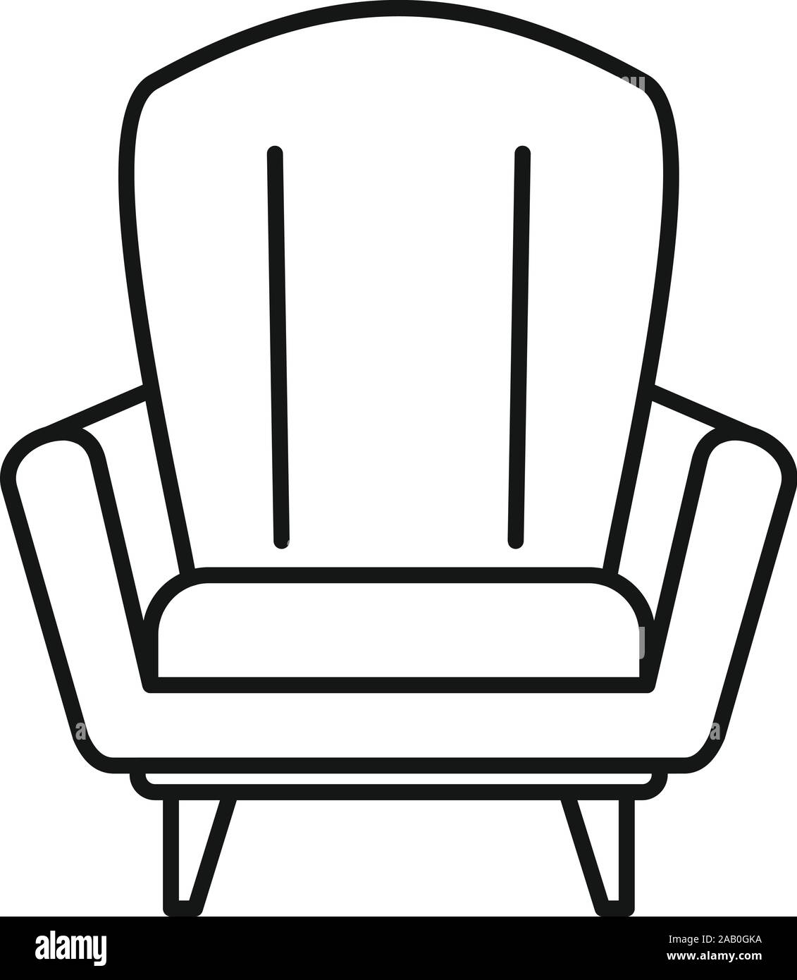 Relax armchair icon. Outline relax armchair vector icon for web design ...
